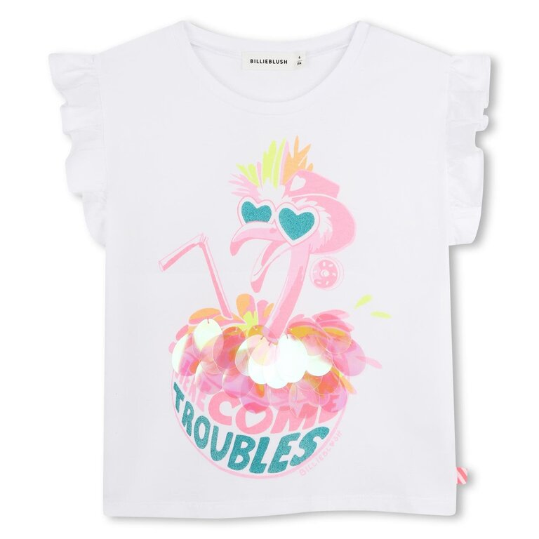 Billieblush U21932 T-Shirt korte mouwen wit