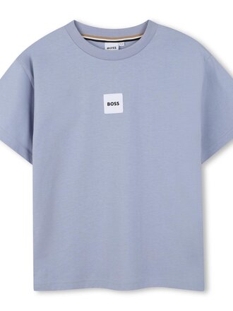 BOSS J52897 T-shirt korte mouwen middel grijs