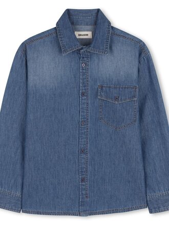 Zadig & Voltaire X60594 Overhemd denim blue