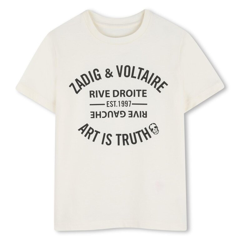 Zadig & Voltaire X60628 T-shirt korte mouwen ecru