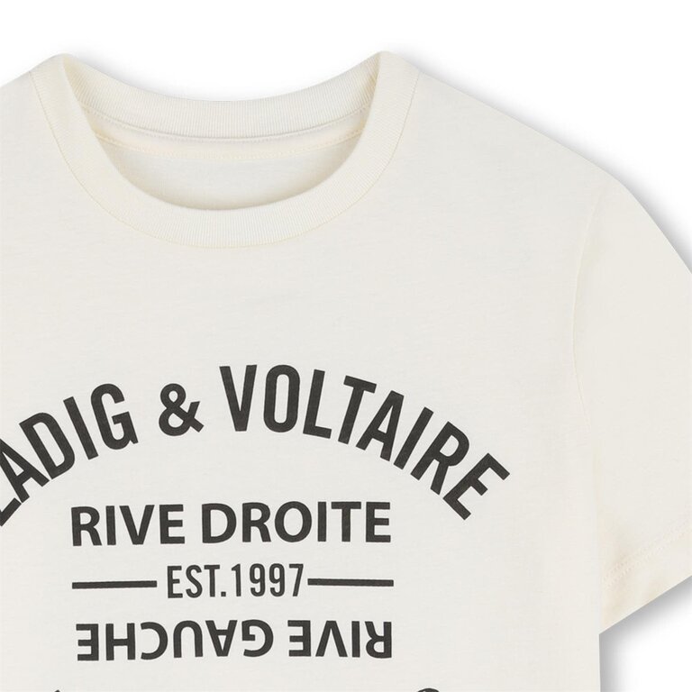 Zadig & Voltaire X60628 T-shirt korte mouwen ecru