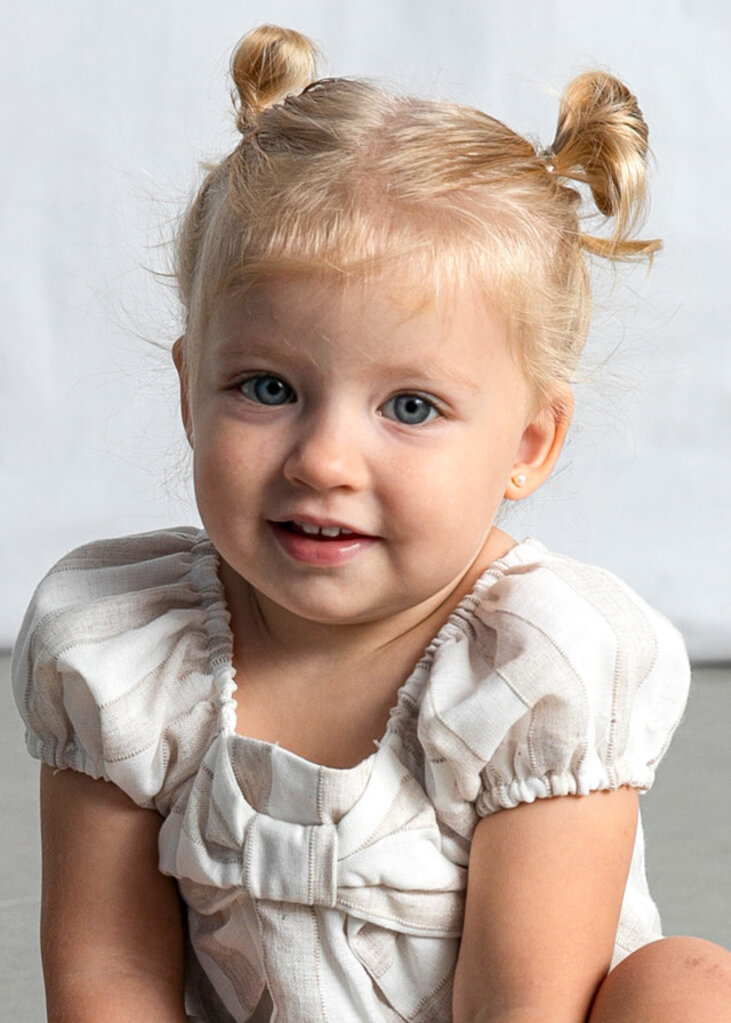 Mayoral 1211 Striped shirt and short set 069 hazelnut