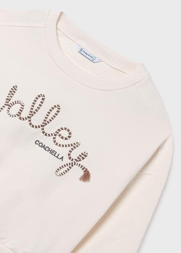 Mayoral 6401 Fleece pullover 078 bone