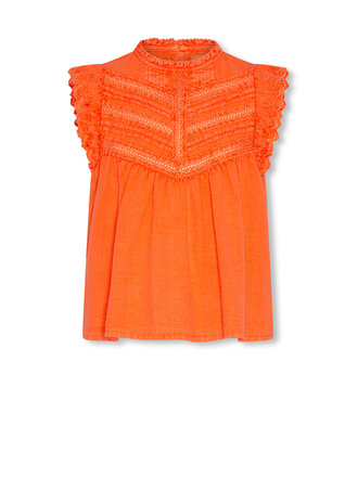 Ao76 126-1335-740 mia shirt jean fluo orange