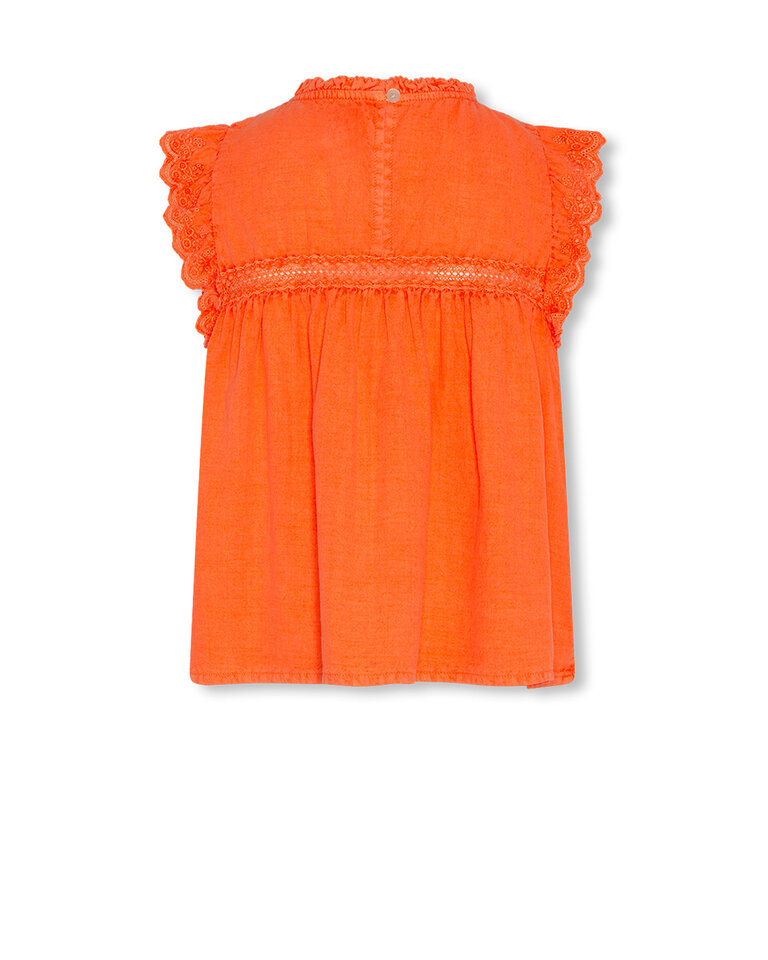 Ao76 126-1335-740 mia shirt jean fluo orange