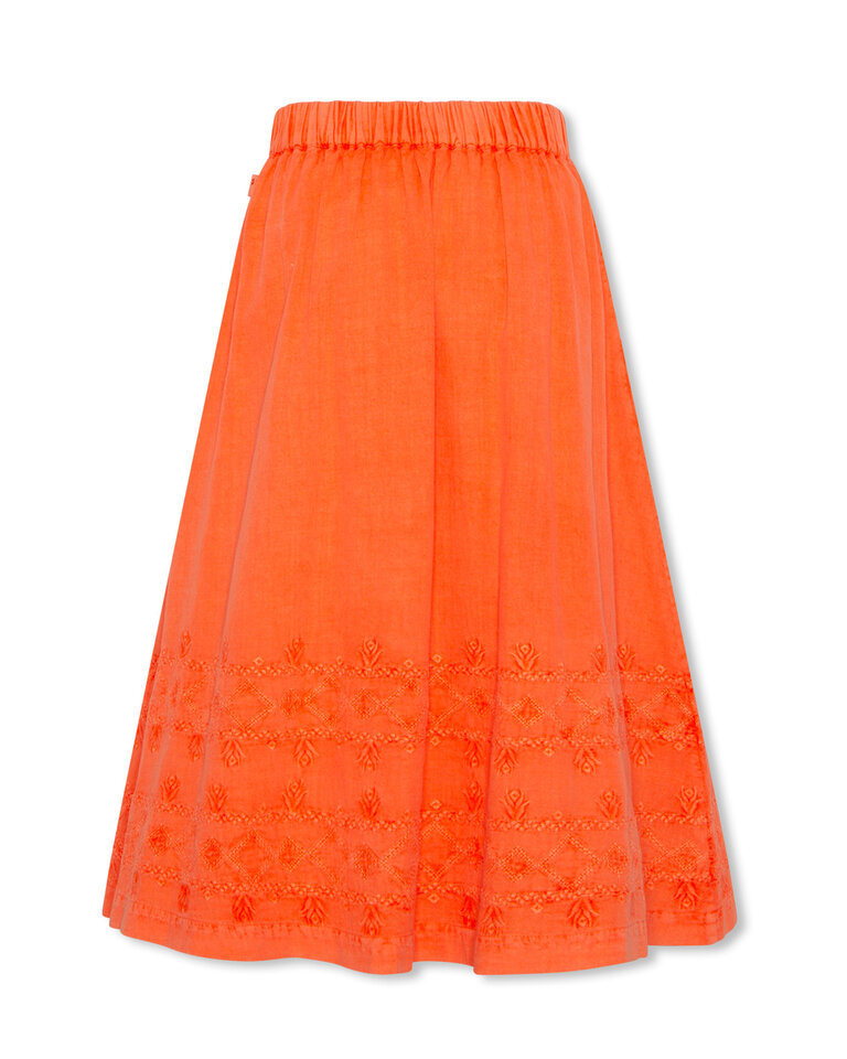 Ao76 126-1478-740 sara skirt jean fluo orange