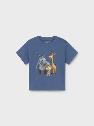 Mayoral 1008 Animal t-shirt s/s 082 cobalt