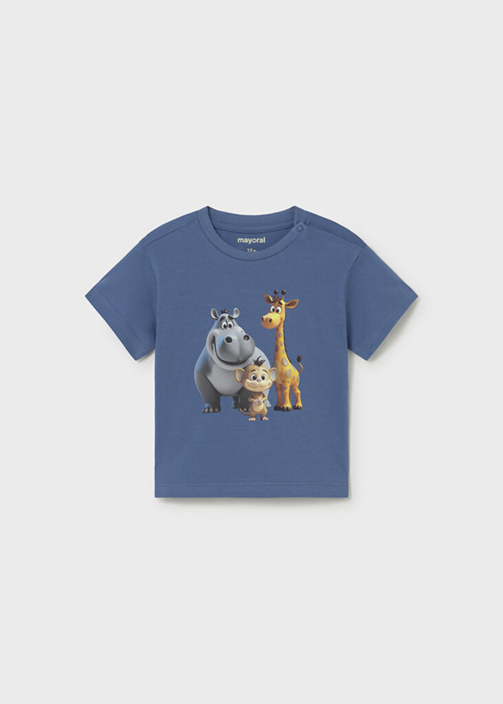 Mayoral 1008 Animal t-shirt s/s 082 cobalt