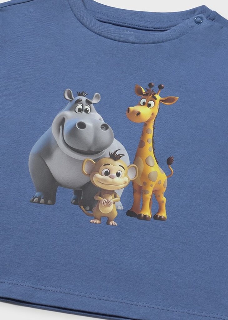 Mayoral 1008 Animal t-shirt s/s 082 cobalt