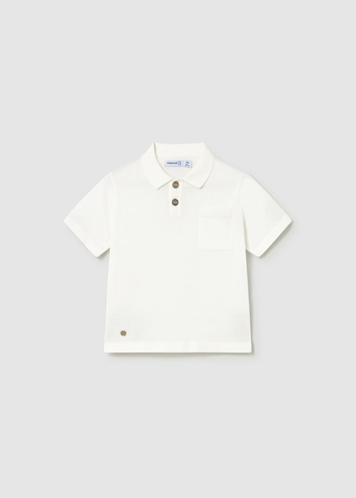 Mayoral 1109 S/s polo 040 cream
