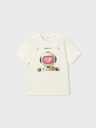Mayoral 3065 Lenticular t-shirt s/s 039 cream