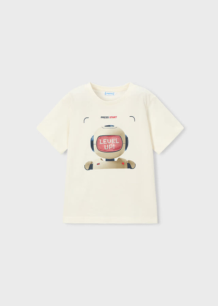 Mayoral 3065 Lenticular t-shirt s/s 039 cream