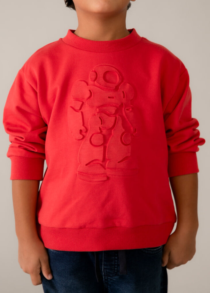 Mayoral 3434 Pullover without hoodie 032 tomato