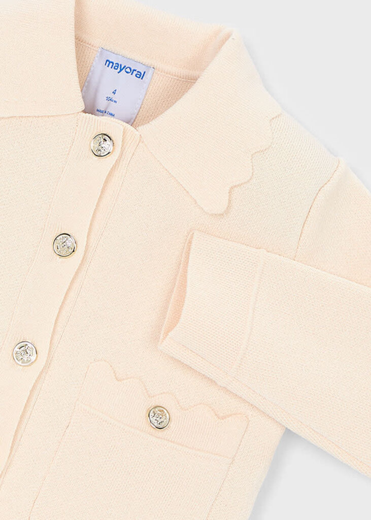 Mayoral 3450 Knit jacket 090 chickpea