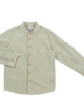 Natini 1220-14223-0560 Shirt stripes Leo offwhite-green