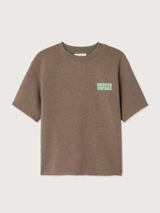 American Vintage KEVO03DE Sweats marron surtein