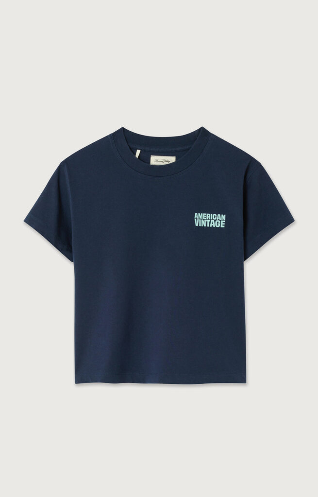 American Vintage KGIX02AE T-shirt navy