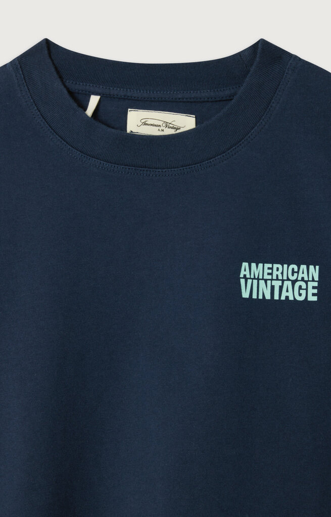 American Vintage KGIX02AE T-shirt navy