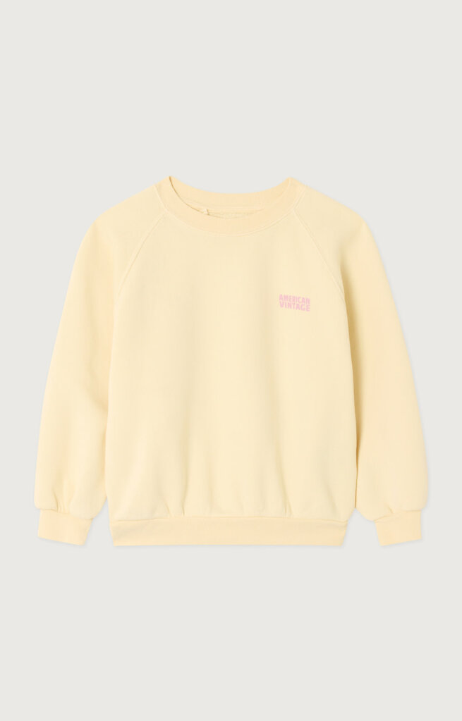 American Vintage KIZU03BE Sweats vanille