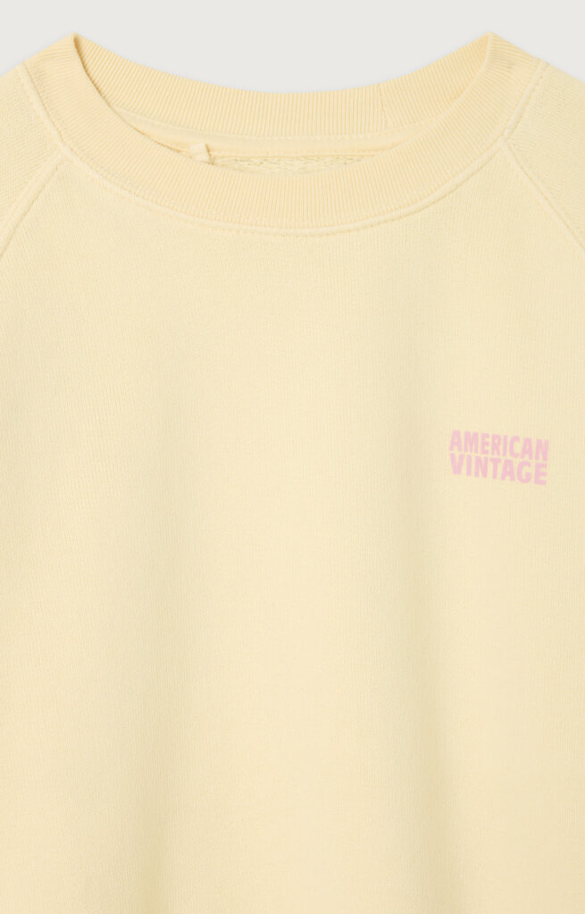 American Vintage KIZU03BE Sweats vanille