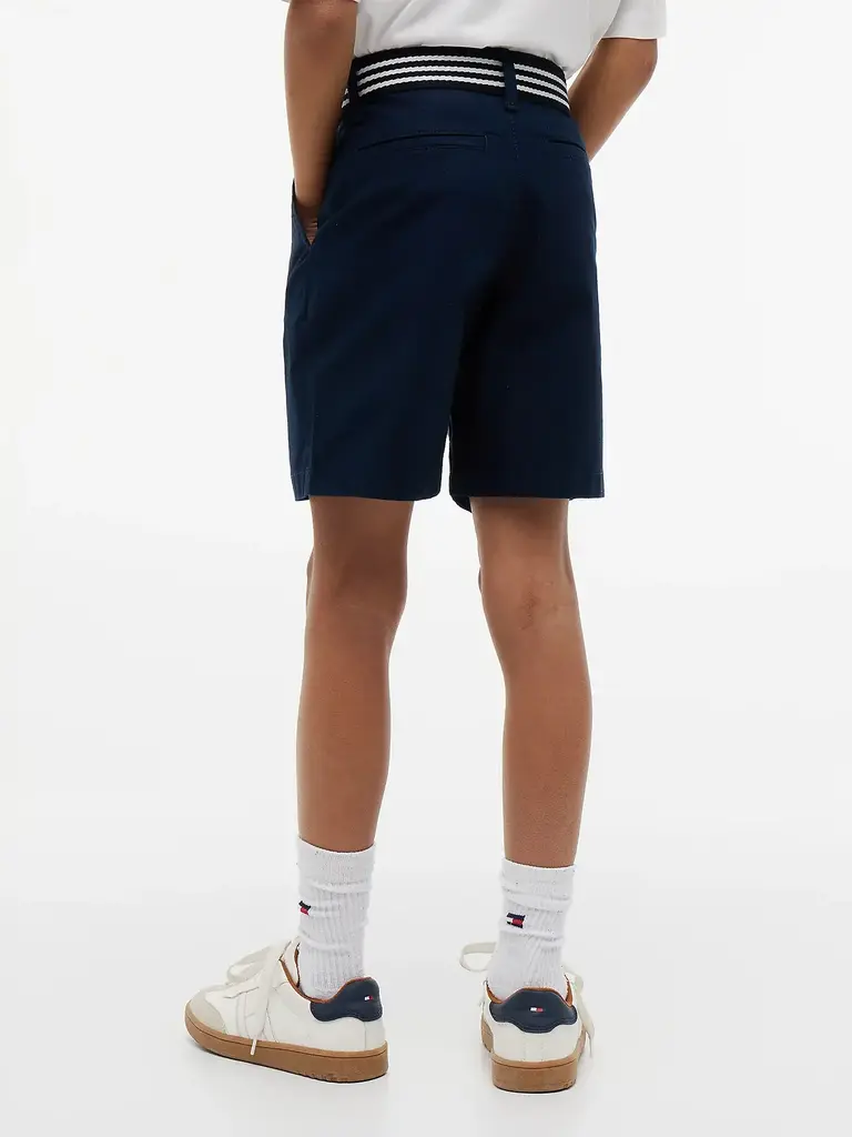 Tommy Hilfiger KB10246 Baggy chino belted short C1G dark navy