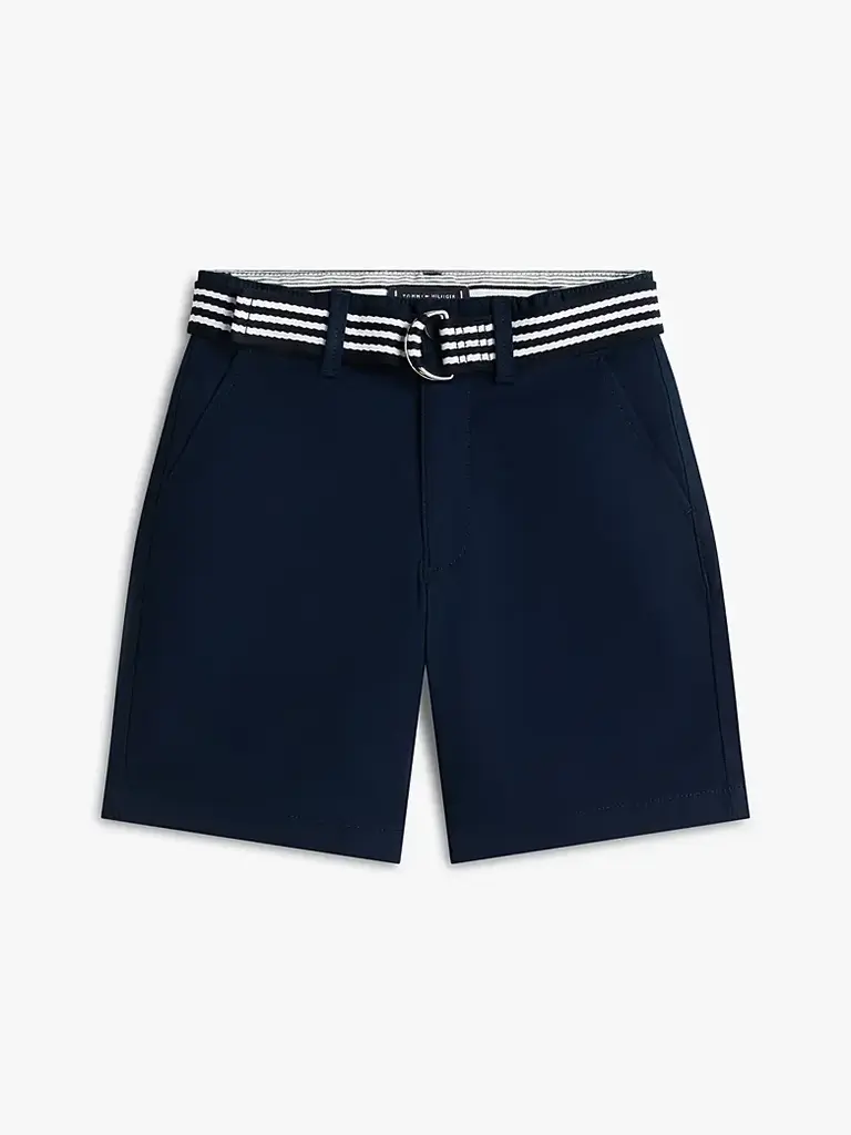 Tommy Hilfiger KB10246 Baggy chino belted short C1G dark navy