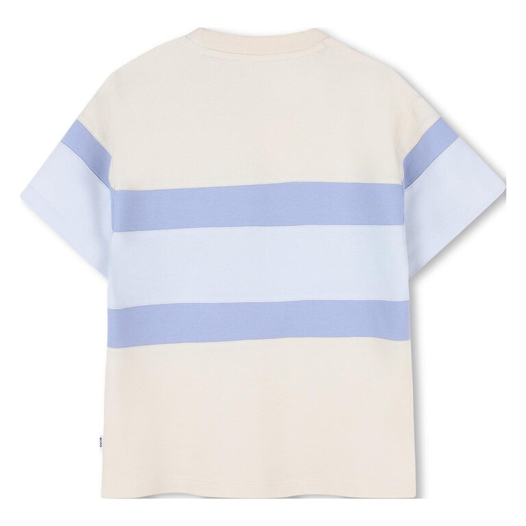 BOSS J52985 T-shirt korte mouwen zand