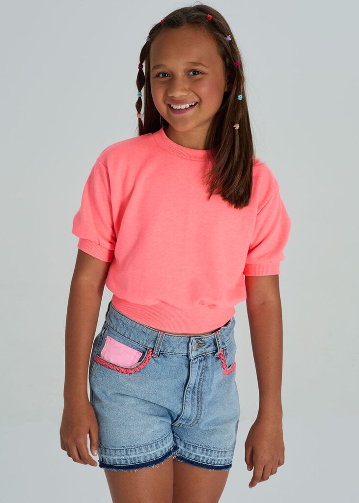 Blue Bay Sweater Andrea neon orange