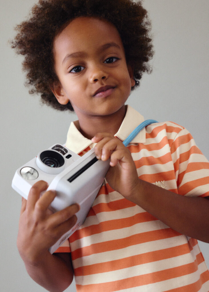 Mayoral 3110 Stripes s/s polo 045 orange