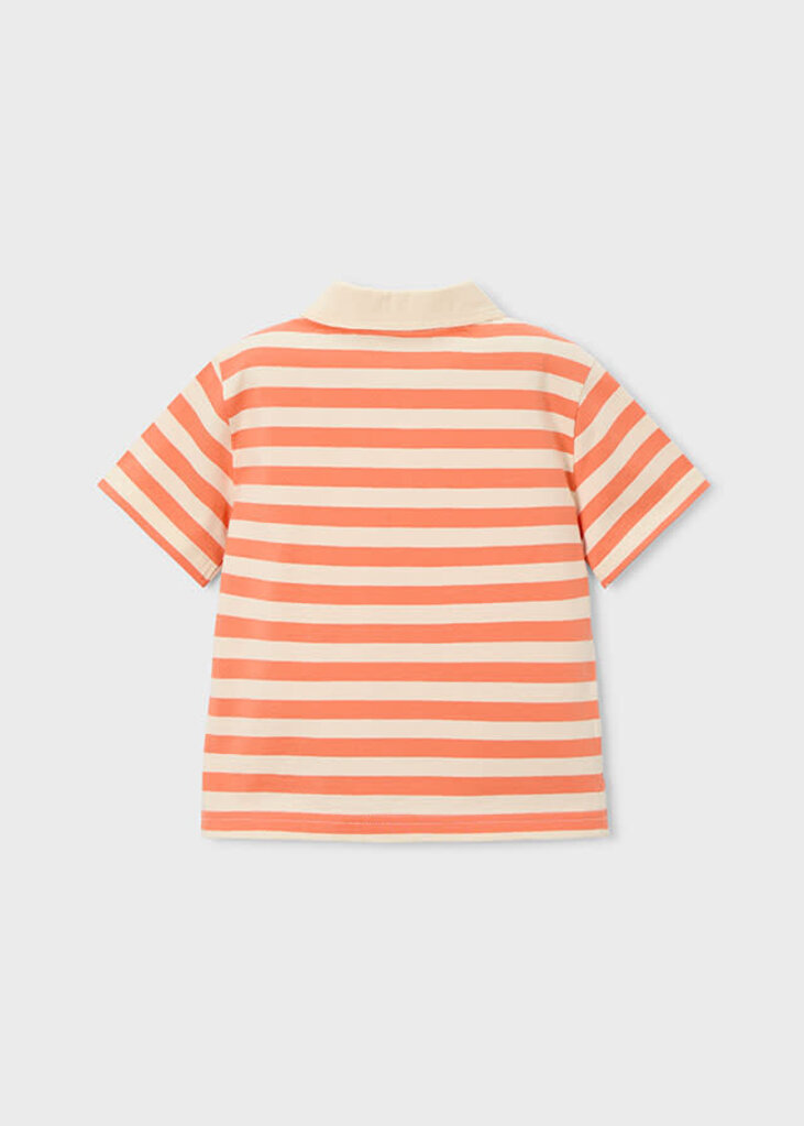 Mayoral 3110 Stripes s/s polo 045 orange