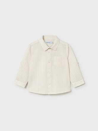 Mayoral 1118 L/s linen shirt 041 hemp