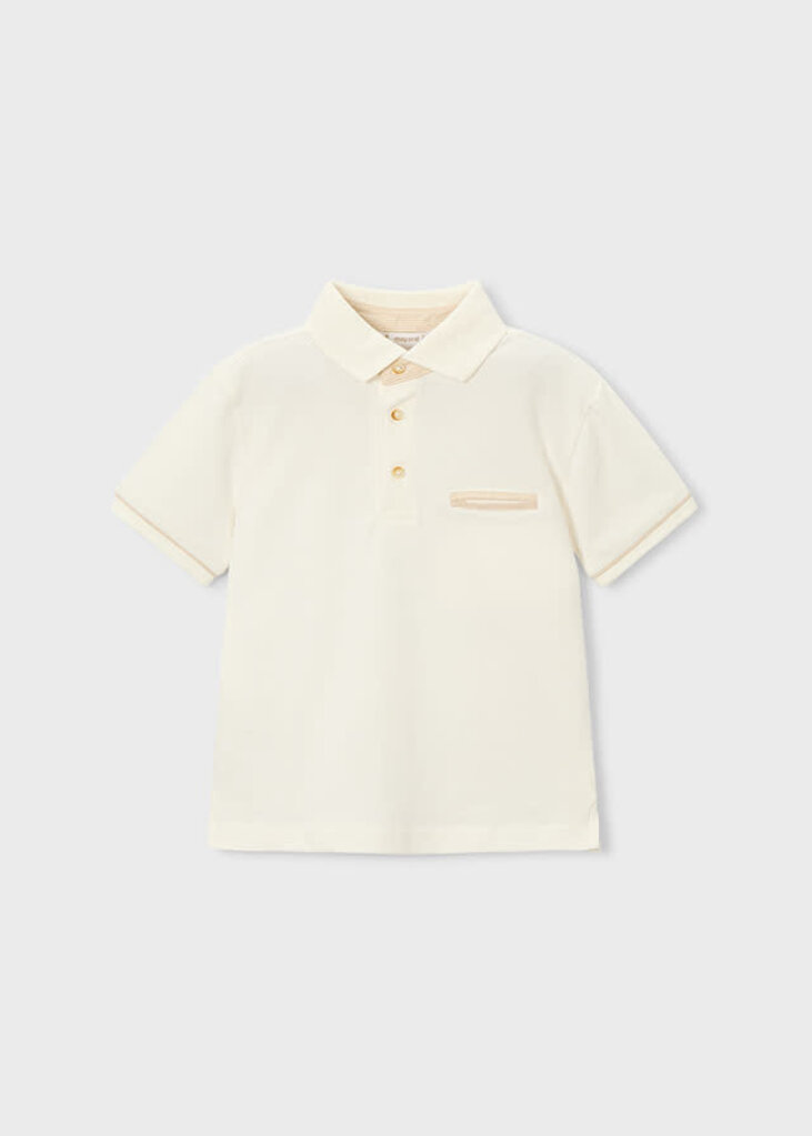 Mayoral 3103 S/L polo suiting 072 cream