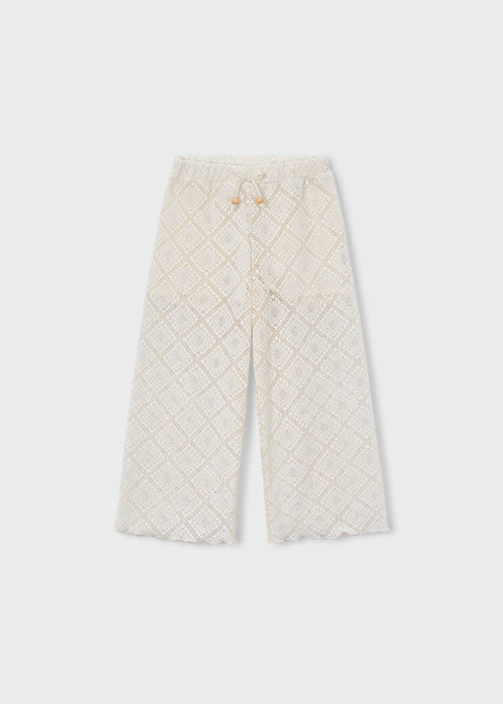 Mayoral 3591 Crochet pants 088 chickpea