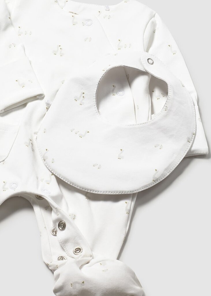 Mayoral 1728 Long pyjama gift set 079 white