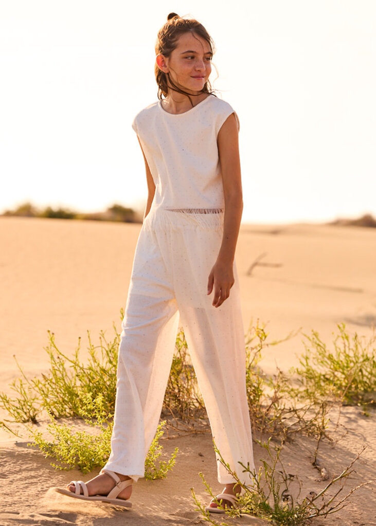 Mayoral 6558 Log pant set 091 natural