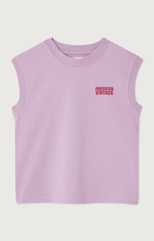 American Vintage KGIX01AE Debardeur lilas pastel