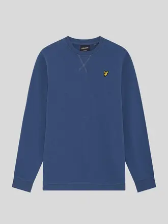 Lyle & Scott MLB2000VT Crew neck sweatshirt Z411 dark cornflower