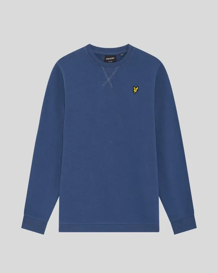 Lyle & Scott MLB2000VT Crew neck sweatshirt Z411 dark cornflower