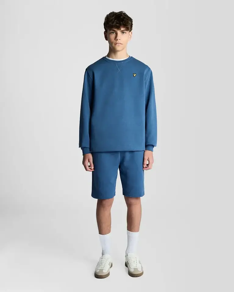 Lyle & Scott MLB2000VT Crew neck sweatshirt Z411 dark cornflower