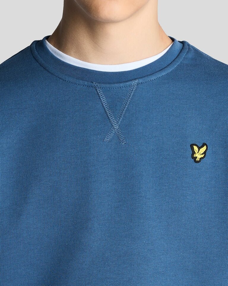 Lyle & Scott MLB2000VT Crew neck sweatshirt Z411 dark cornflower