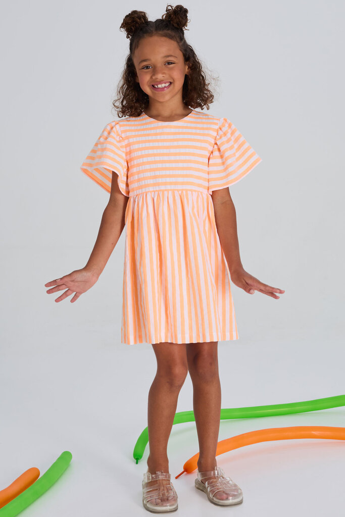 Blue Bay Dress Claire white/orange