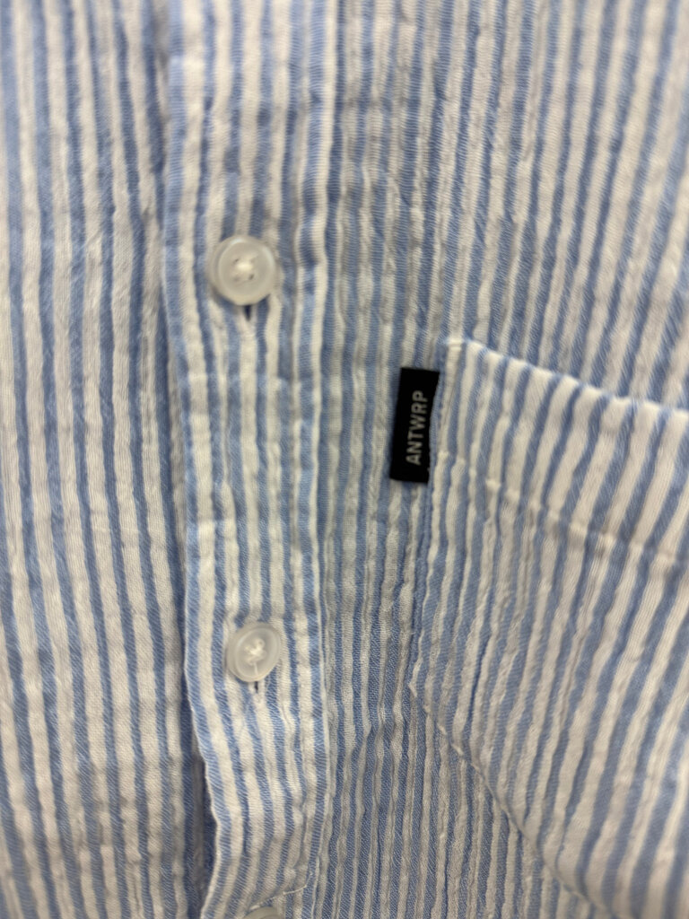 ANTWRP KSH014-C602 Striped shirt 000401 li.blue