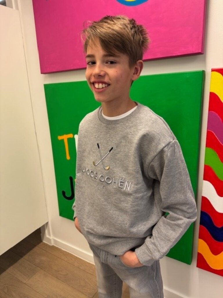 Jacob Cohen HMFE035 Felpa golf grigio/ beige nero