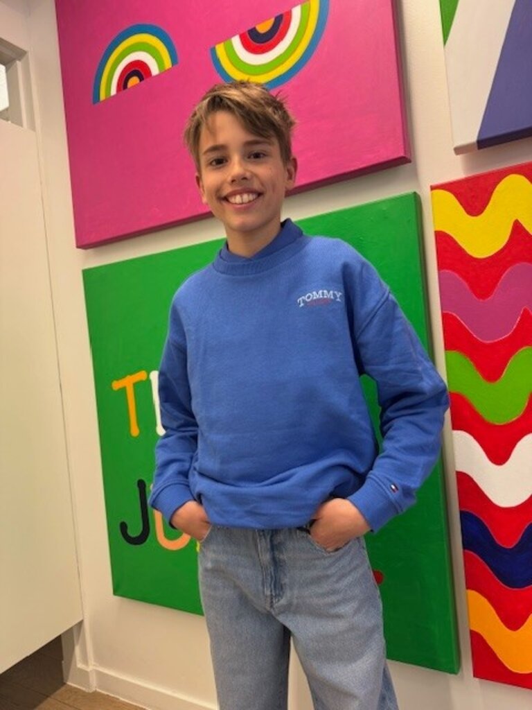 Tommy Hilfiger KB10255 Monotype graphic sweatshirt C6H empire blue