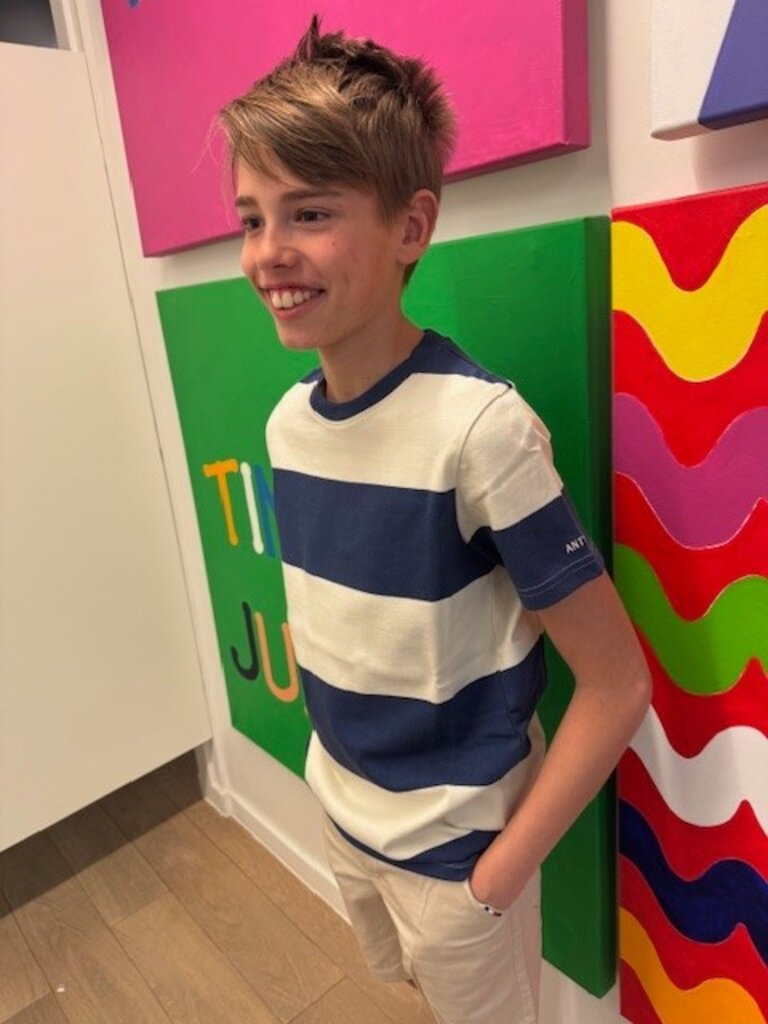 ANTWRP KTS506-L039 Striped t-shirt 00436 pac.blue