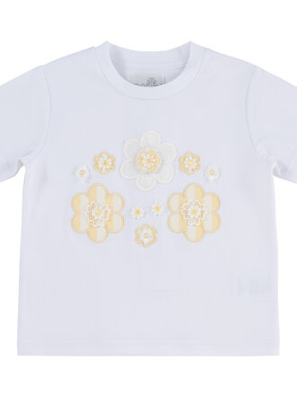 Natini 2395-14080-0230 T-shirt flower jade white/yellow