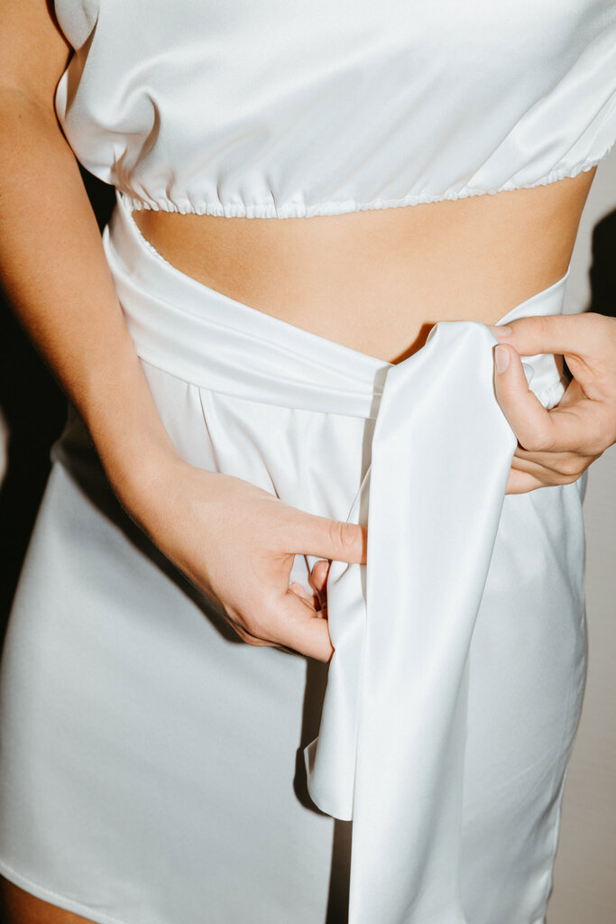 Suzette S1874 Pearl light dress white