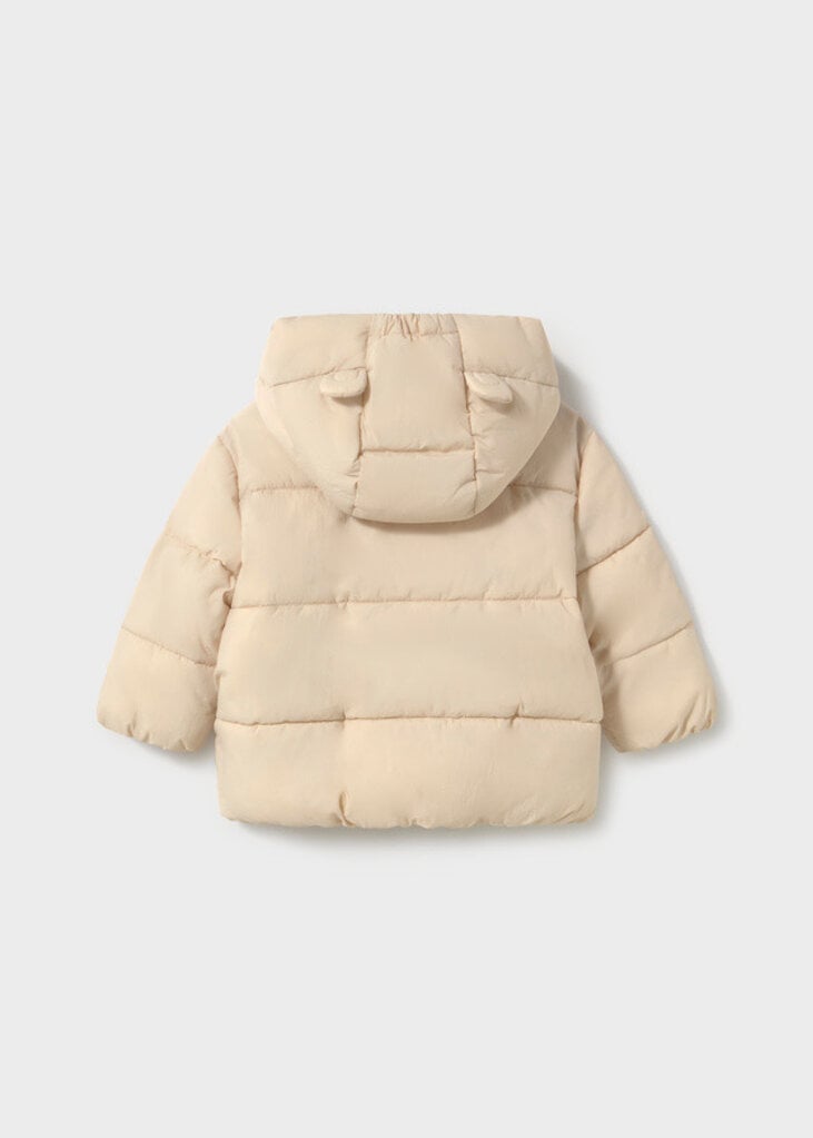Mayoral 2438 Quilted bear puffer jack 021 biscuit