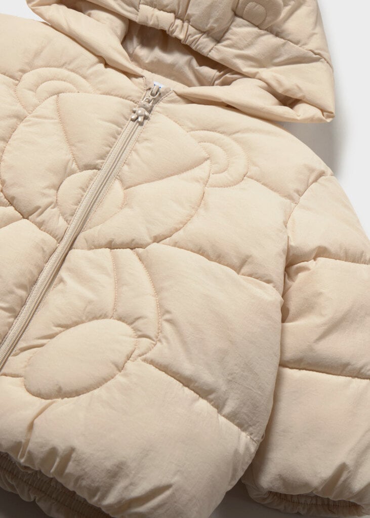 Mayoral 2438 Quilted bear puffer jack 021 biscuit