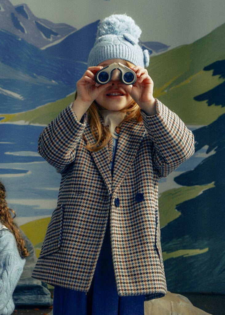 Mayoral 4414 Woolen coat 025 cinammon